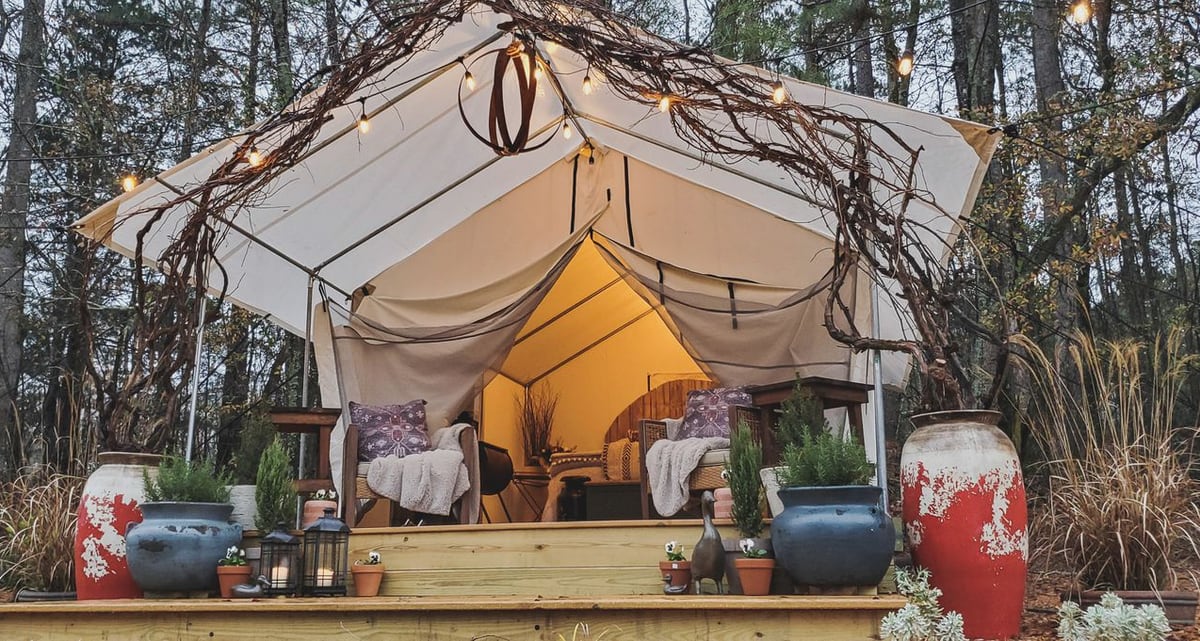every avenue travel Glamping In A Tent