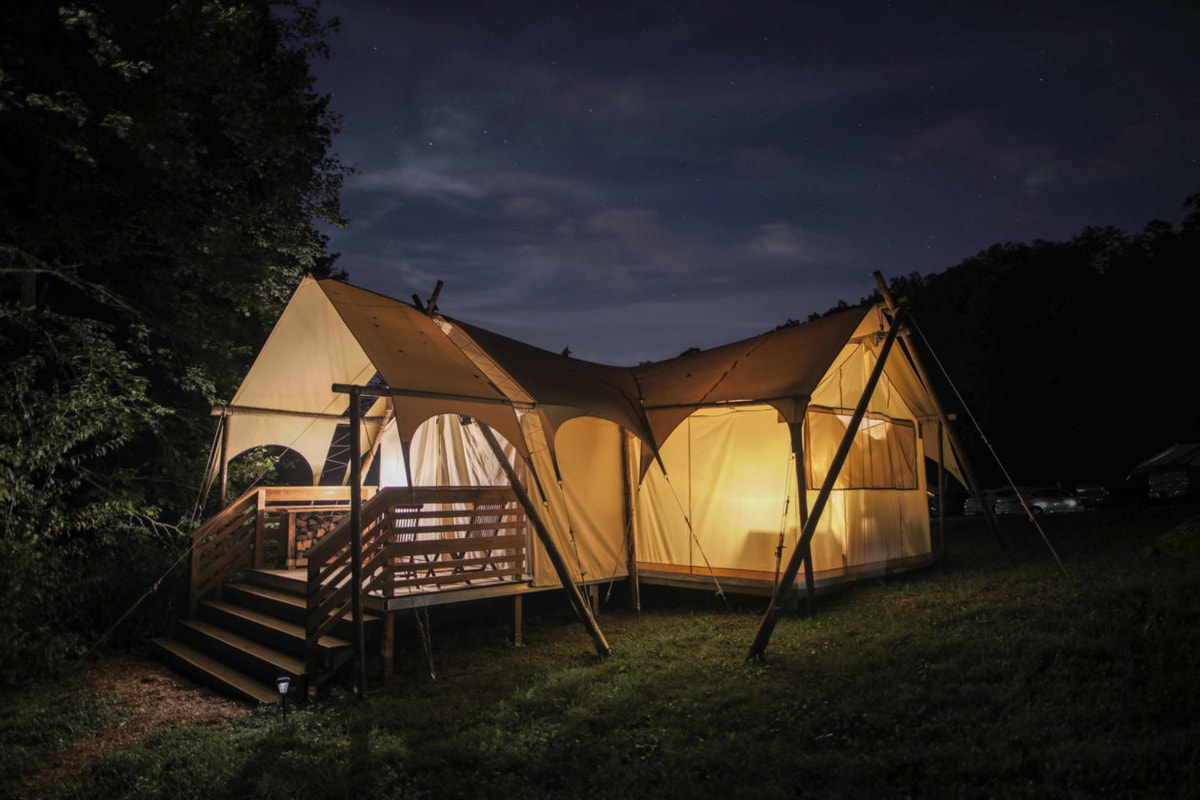 every avenue travel Glamping In A Tent