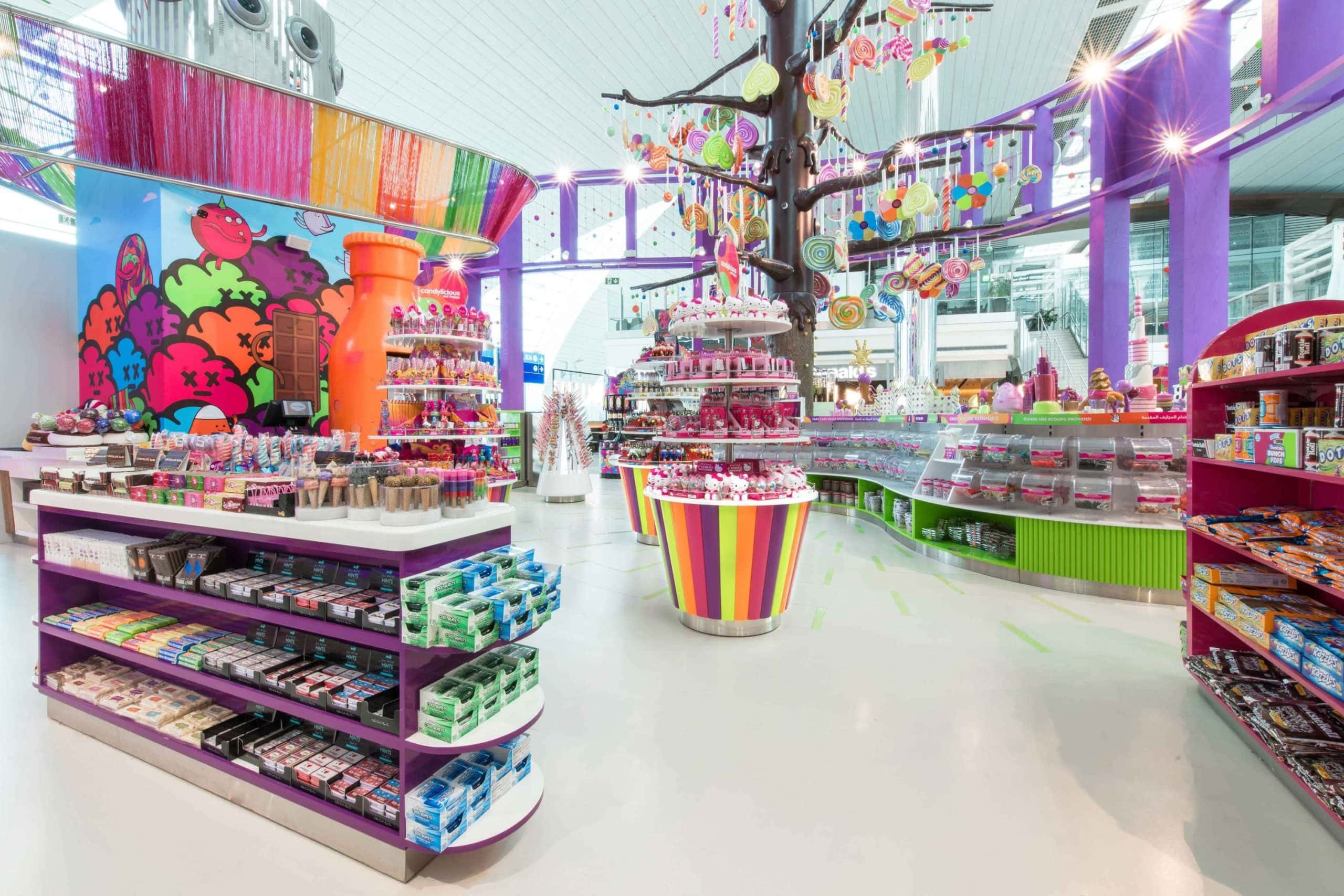 Candy Store Interior Design Creates Charming Two-Dimensional World