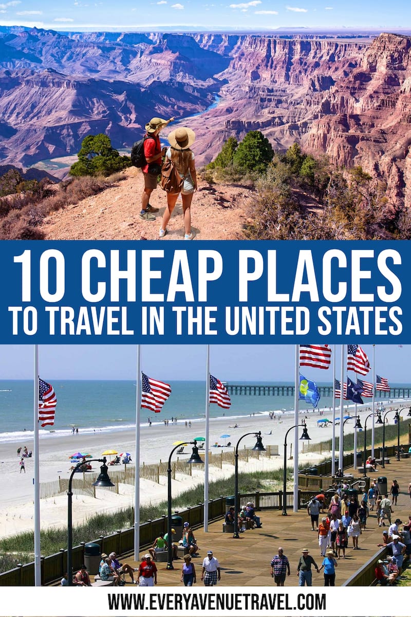places to travel us cheap